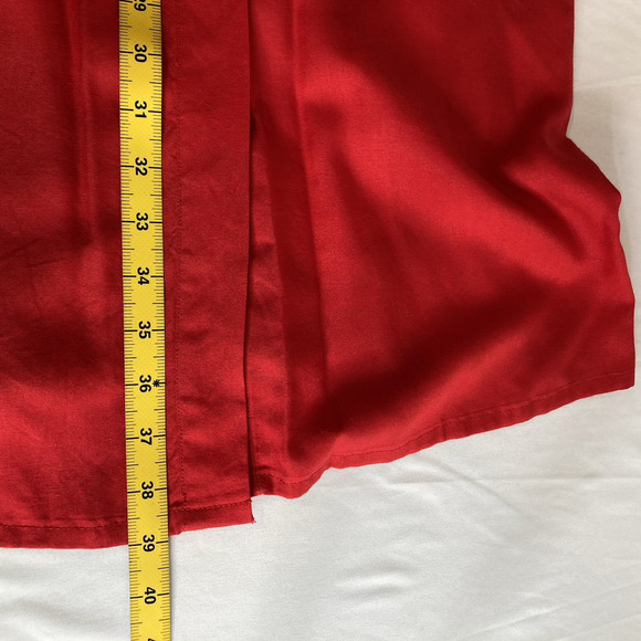 Vintage Cache Y2K Red Eyelet Long Duster Cardigan Est, Size M/L Statement‎ Glam - Picture 5 of 11